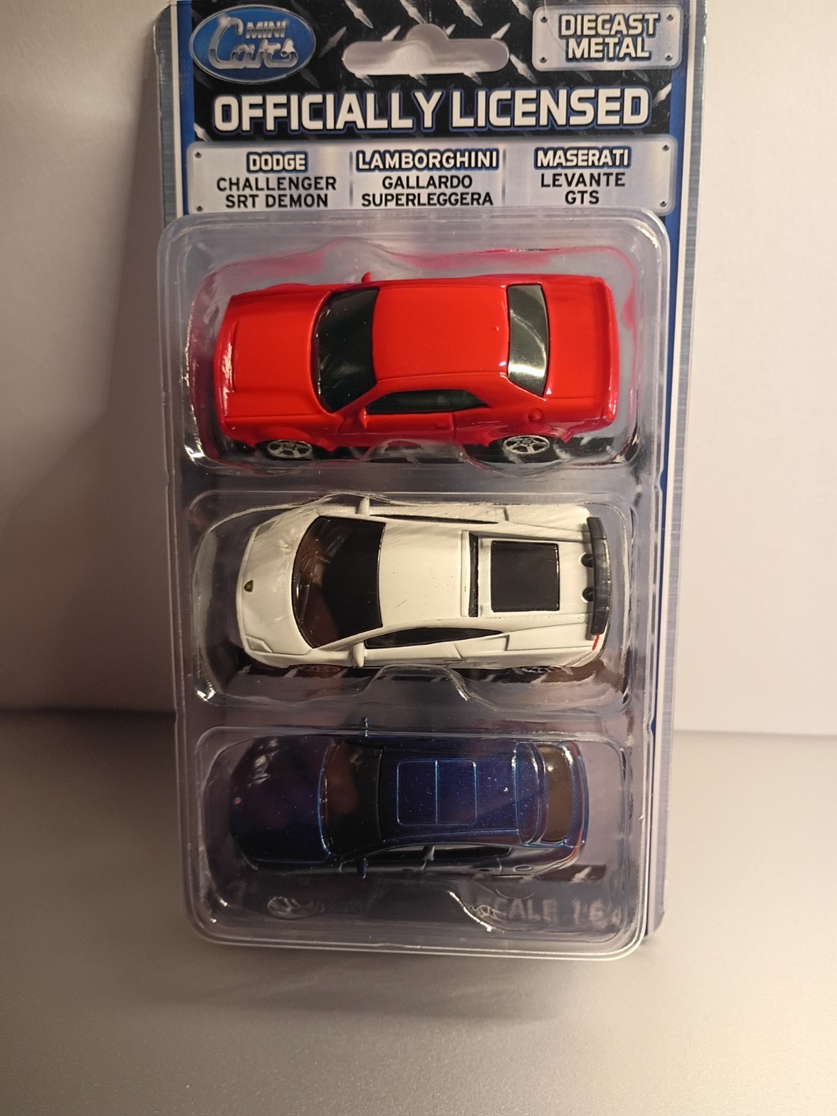 Officially Licensed Mini Cars Lot Of 3 Dodge Challenger Lamborghini Maserati New