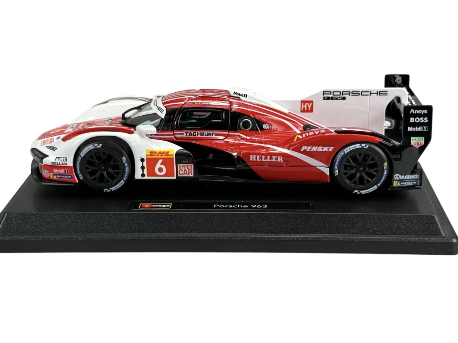 BBURAGO 2024 PORSCHE 963 #6 PORSCHE PENSKE FIA WEC LE MANS 1:24 DIE CAST 28042
