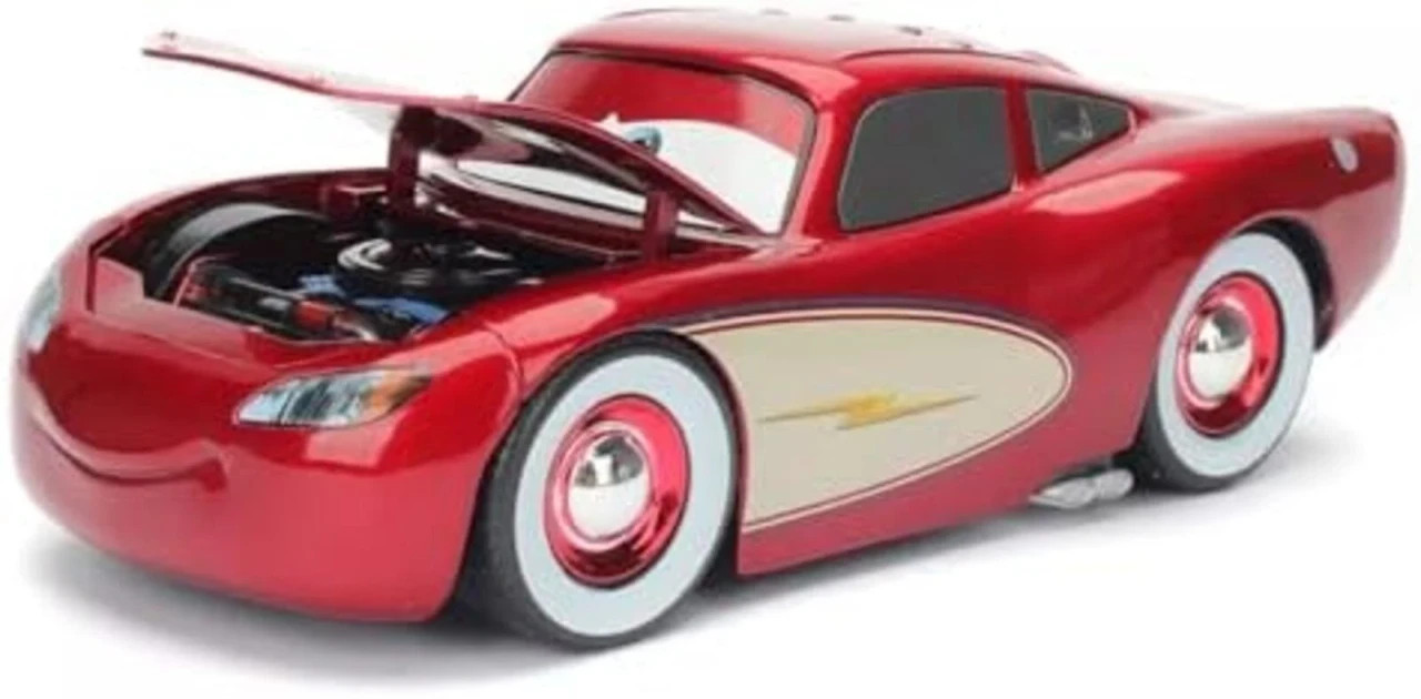 Lightning McQueen Disney Pixar Cars Jada Hollywood Rides 1:24 Diecast Tire Rack