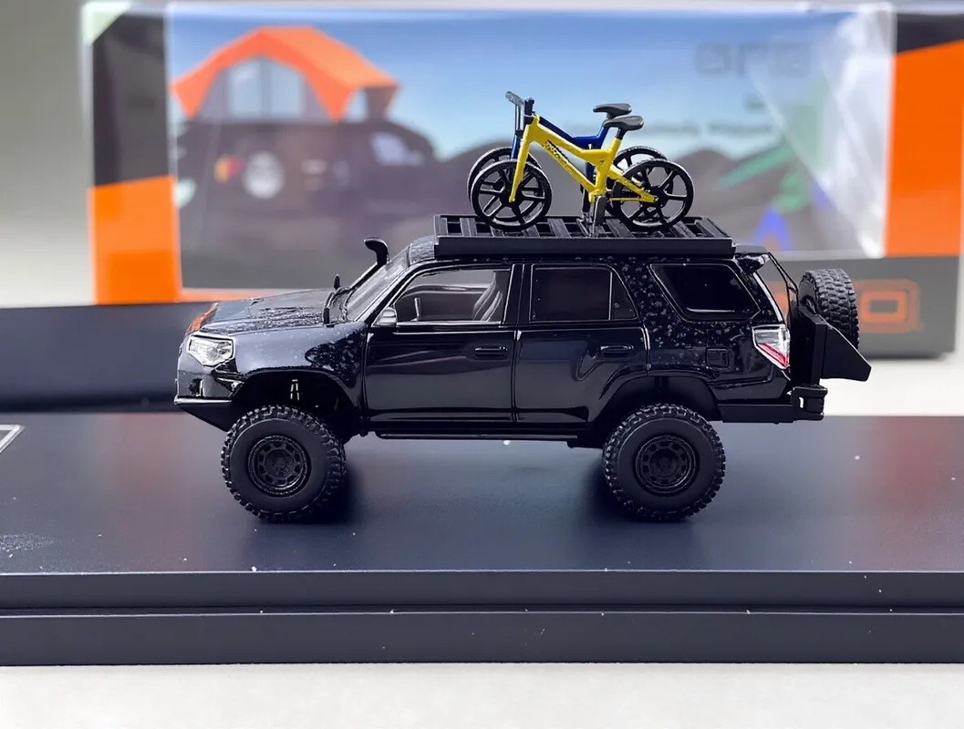 GCD 1:64 Black 4 Runner N280 SUV ORV Camper TRD Model Diecast Metal Car