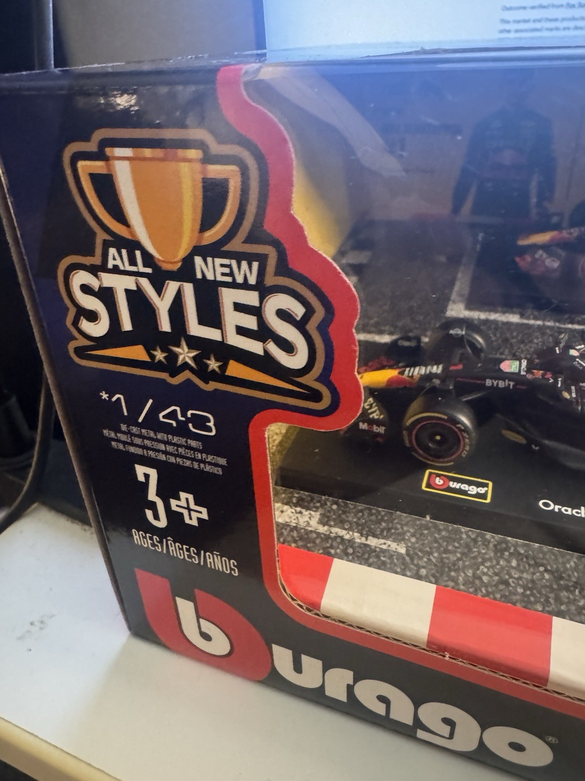 Burago 1:43 Scale Formula F1 DieCast Racing Car 6-pack Set Oracle Redbull