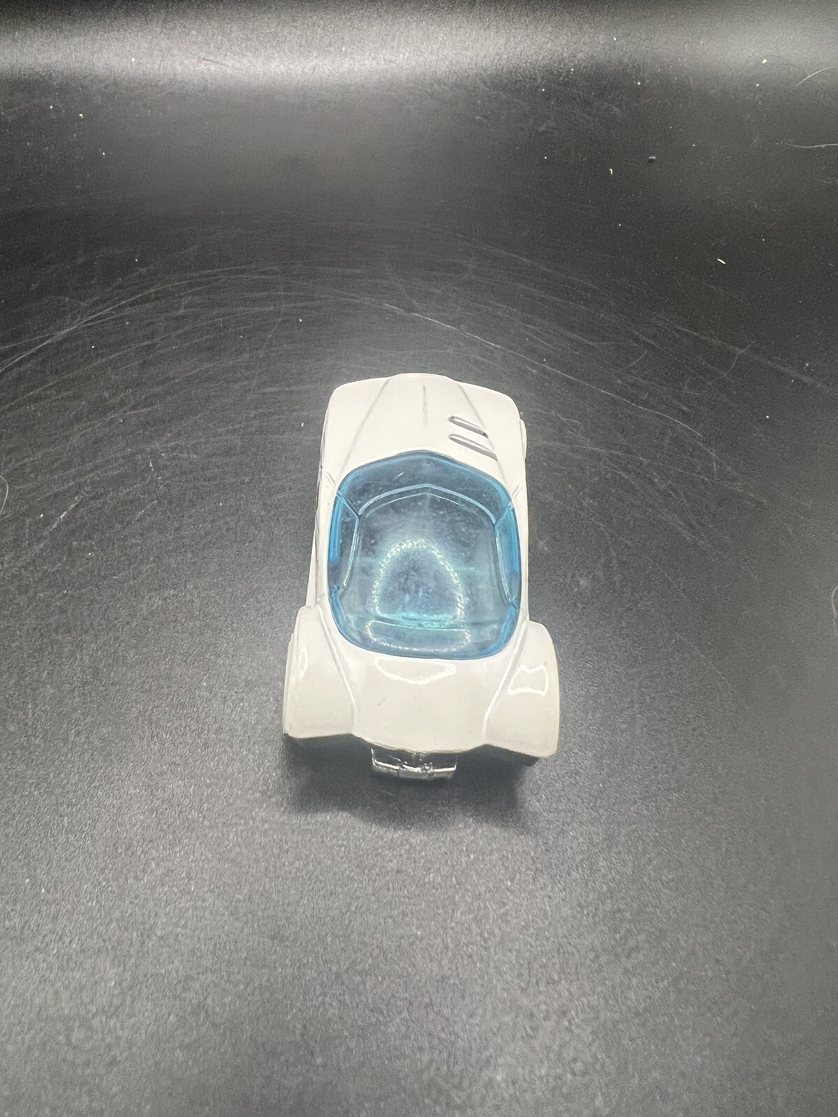 Hot Wheels Golden Arrow Toy Car White with Light Blue and Black Stripes 2016