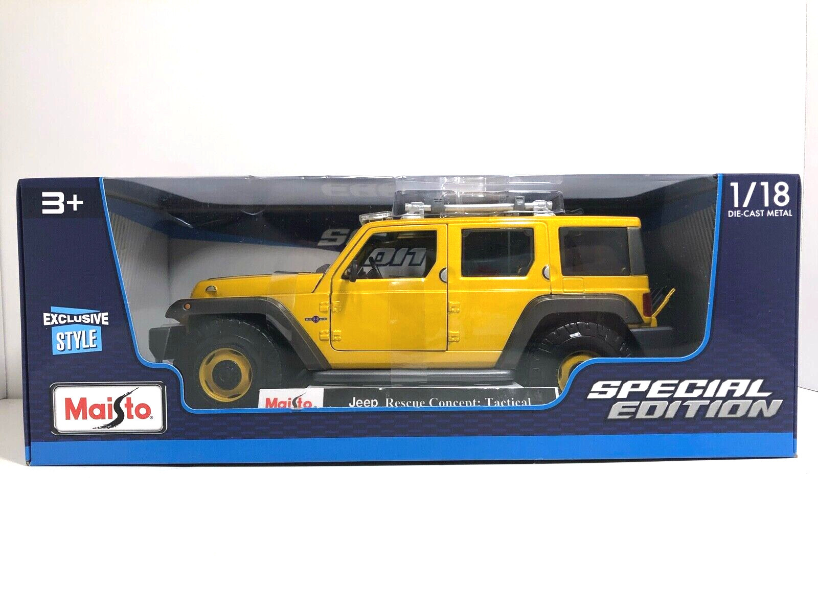 Maisto Jeep Rescue Concept Tactical, Gold 1/18 Scale Exclusive Style