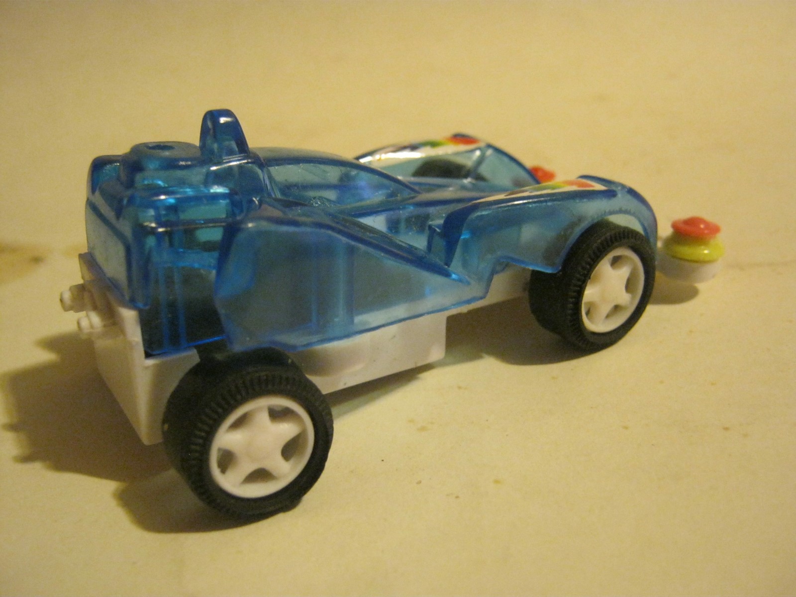 Translucent Blue Pull Back Spring Race Car by Oriental Trading Co. (012-22)
