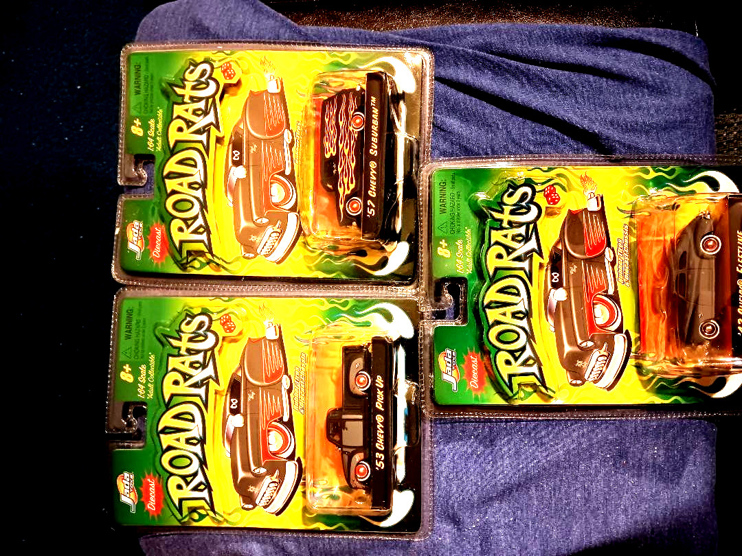 3 ROAD RATS 53 chevy pickup, 47 chevy Flatline, 57 chevy suburban free shipping
