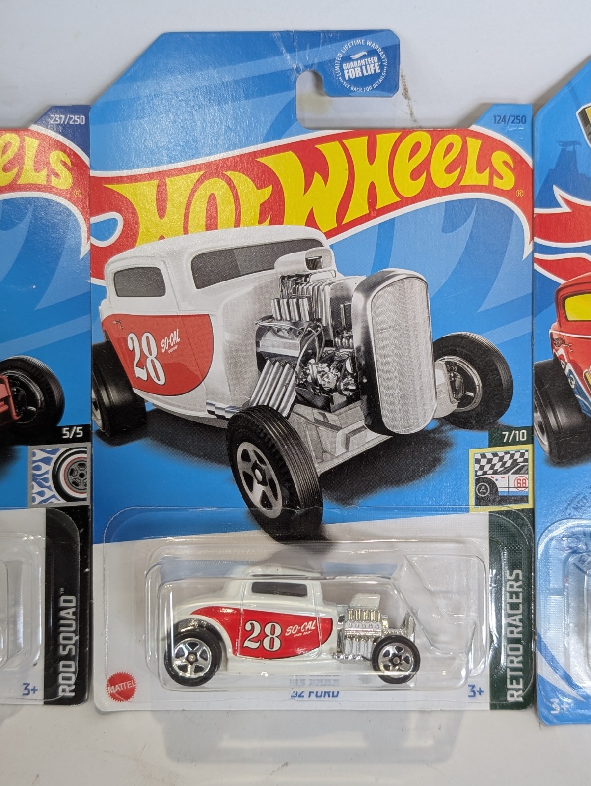 2021 Hot Wheels 32 Ford – Lot of 4 Retro Racers Mattel Games