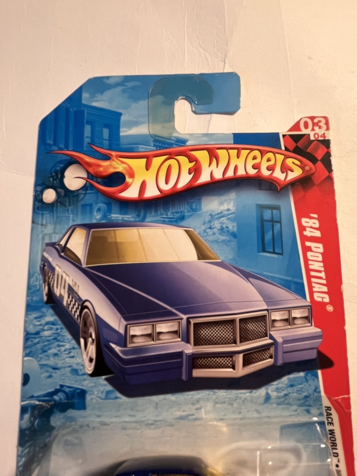 2010 Hot Wheels #175 Race World-Movie Stunts 3/4 ’84 PONTIAC Blue Variant w/Pr5s