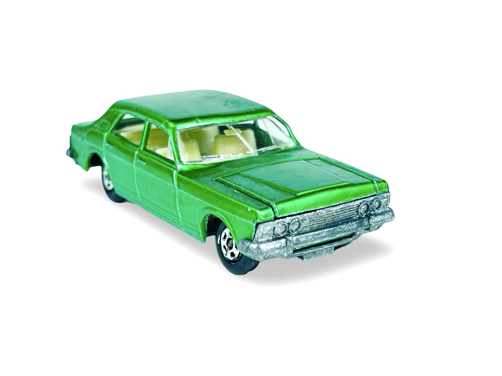 Matchbox Lesney Superfast MB53 Green Ford Zodiac w/Original MB F2 Script Box
