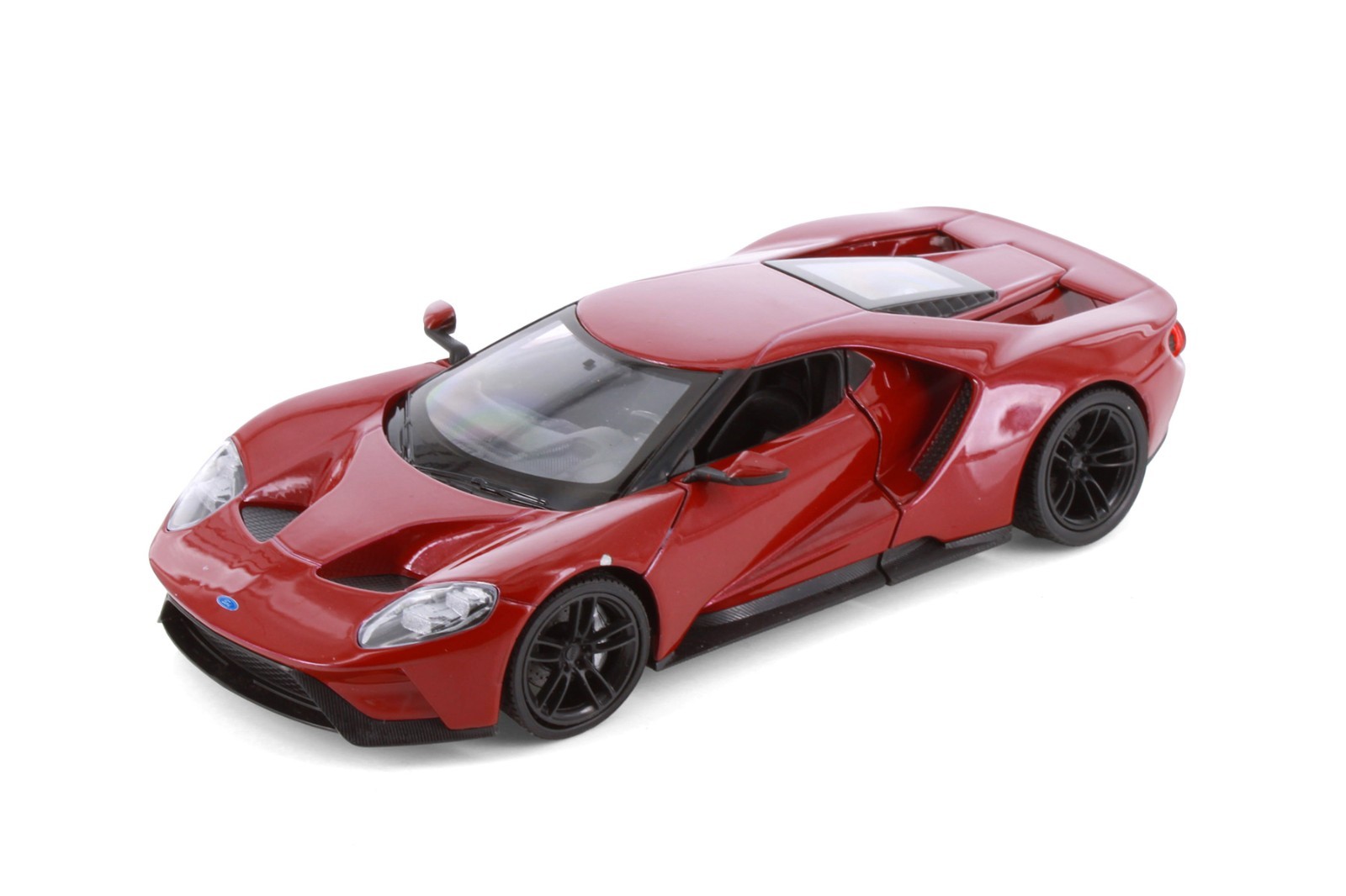 Box of 4 2017 FORD GT HARDTOP 1/24 DIECAST CAR SHOWCASTS 24082/4D