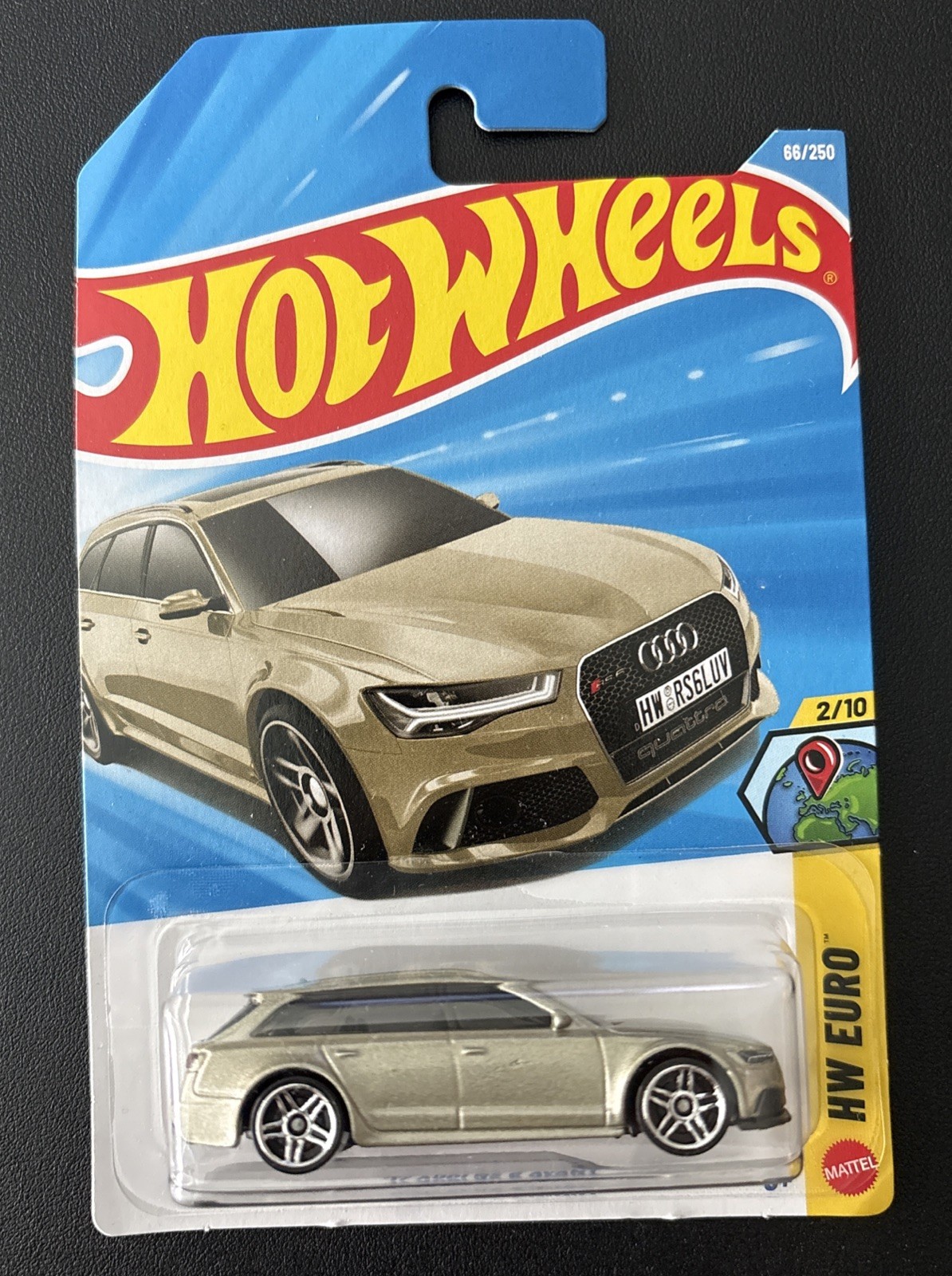 HOT WHEELS 2026 Case H HW Euro 2/10 ‘17 Audi RS 6 Avant Gold 66/250