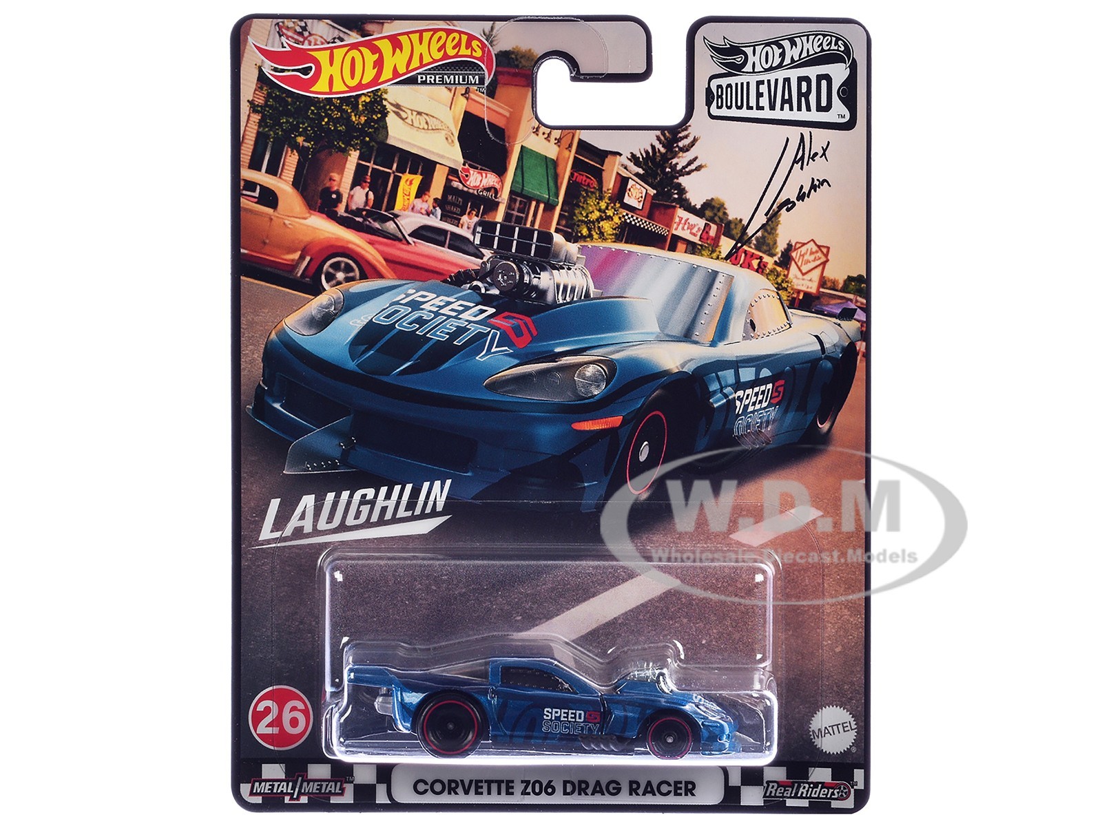 CHEVROLET CORVETTE Z06 DRAG RACER “SPEED SOCIETY” DIECAST BY HOT WHEELS GRL96