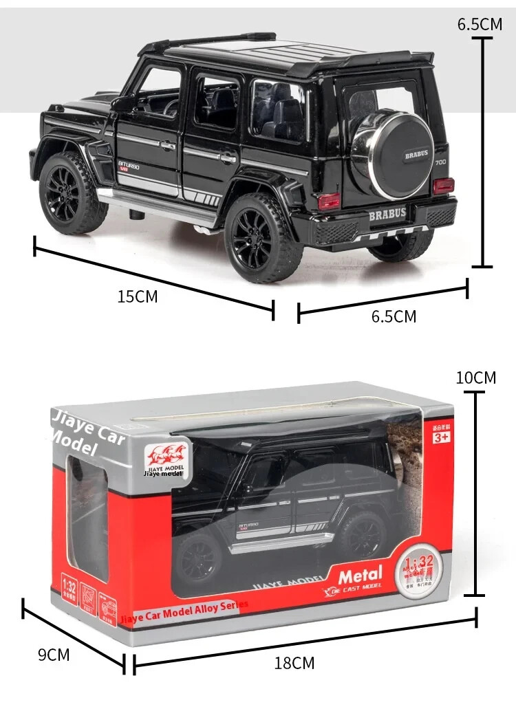 1/32 Mercedes G-Class G-Wagon G700 Alloy Car Model Colour-Red Brabus G700