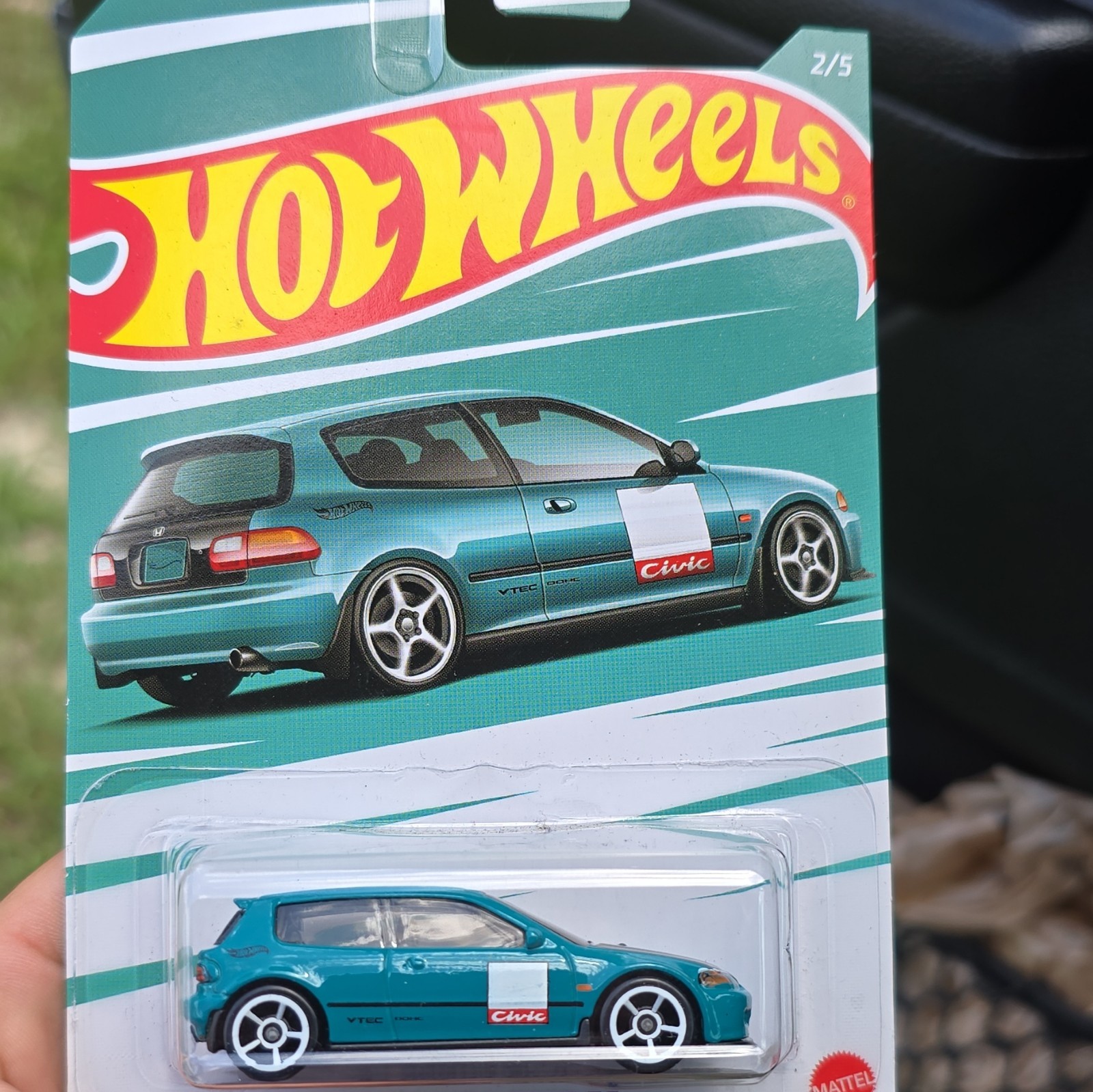 Hot Wheels Honda ’92 Civic EG 1992 1:64 Diecast Car Blue Unopened Box