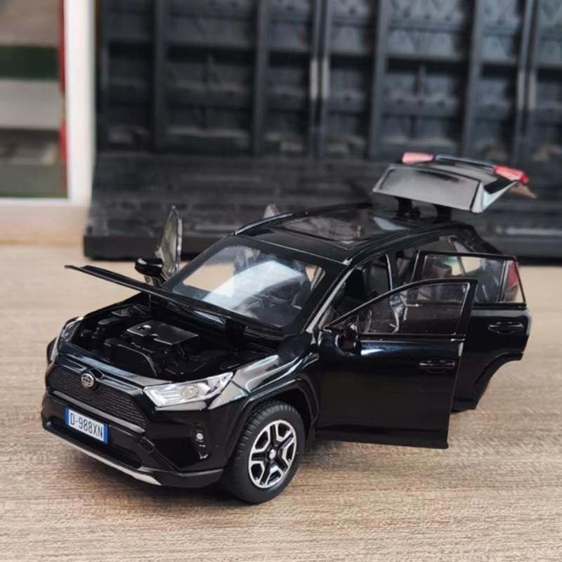 1:32 Toyota RAV4 Off-Road Car Alloy Model Diecast with Sound Light Kids Gift NEW
