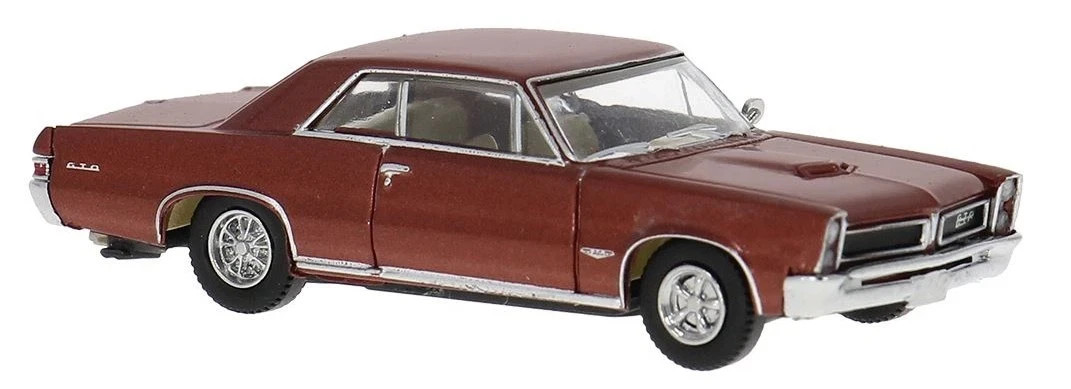 BREKINA 1965 PONTIAC GTO COUPE RED HO 1/87 PLASTIC