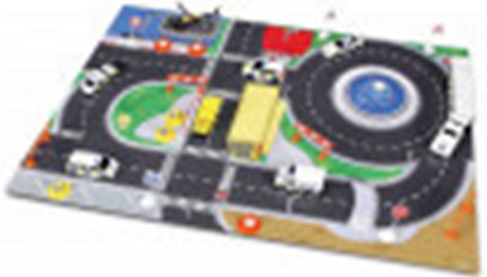 Emergency Force Playmat & Vehicle Set signs & Cones New in Box Maisto 32712