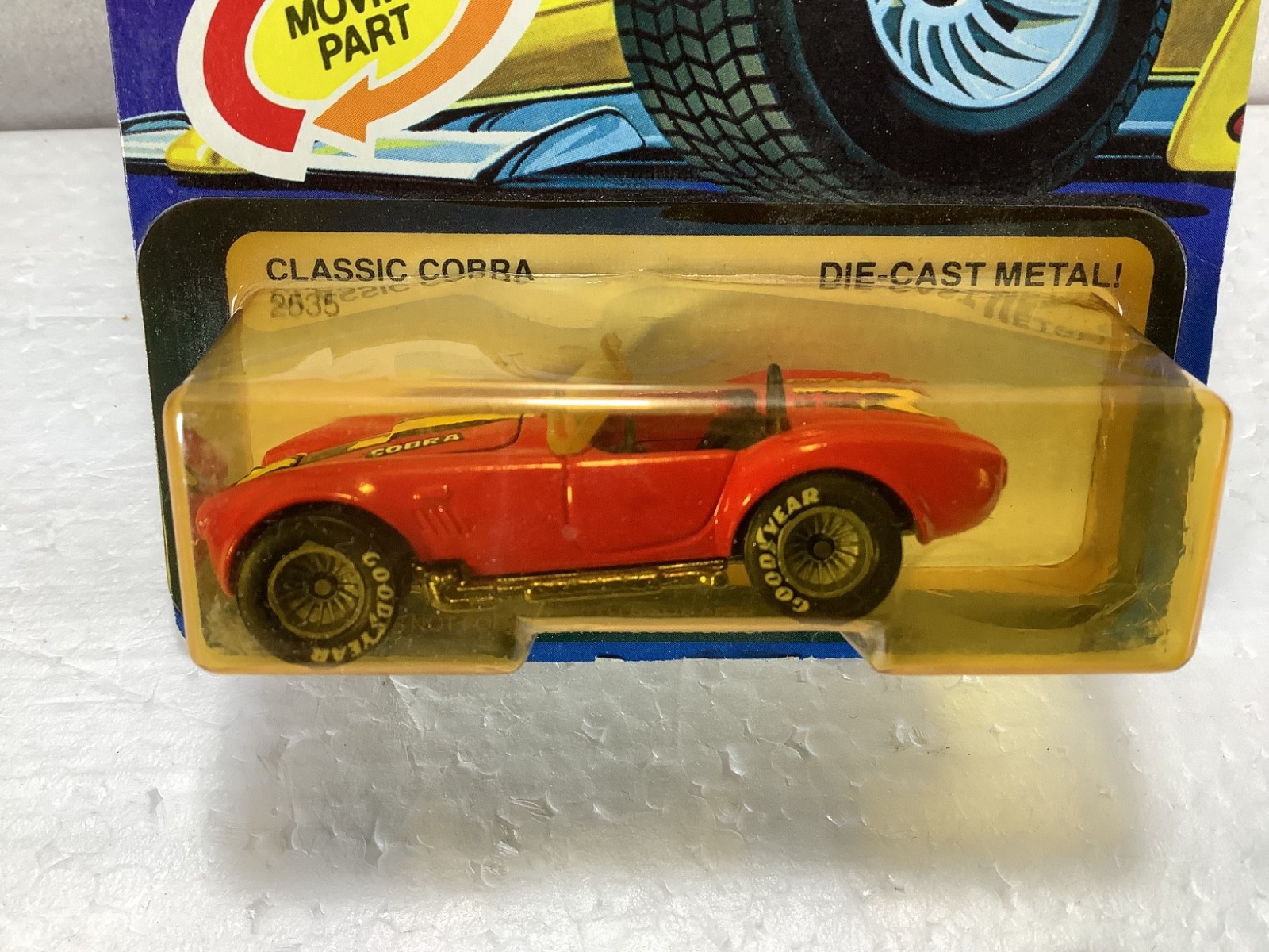 Vintage 1982 Hot Wheels Real Riders Classic Shelby Cobra #2535 ON CARD AMAZING