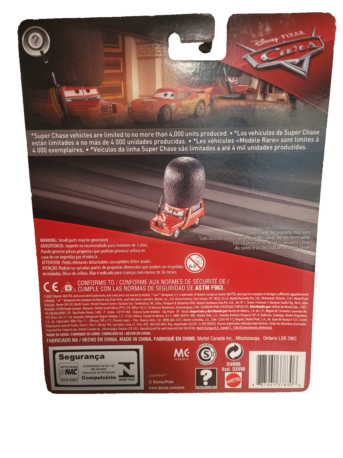 Disney Pixar Cars Sgt. Highgear – Deluxe – 2018 SUPER CHASE!!