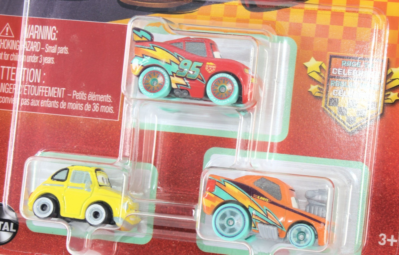 Disney Cars Mini Racers Race to Celebrate Lightning McQueen Mater Fillmore Wingo
