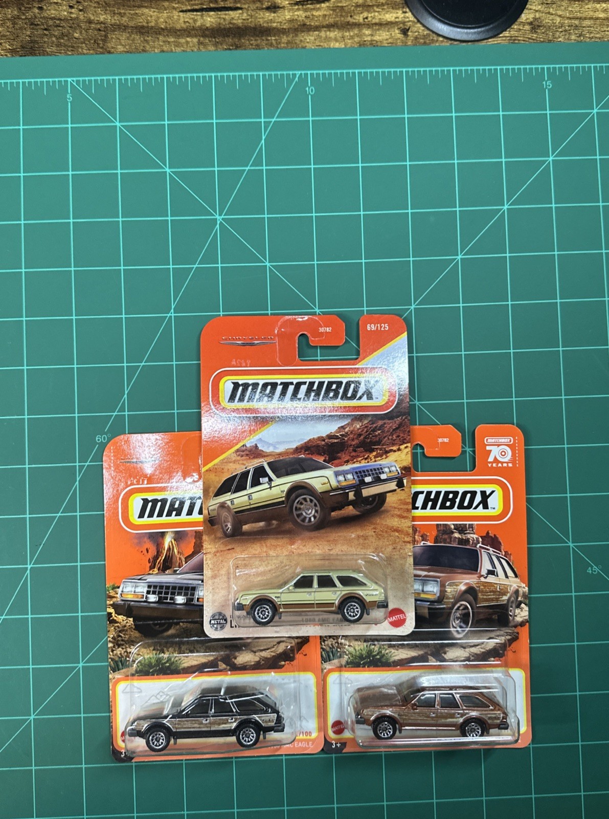 Matchbox 1980 AMC Eagle Station Wagon Brown Black Tan Lot Of 3 New