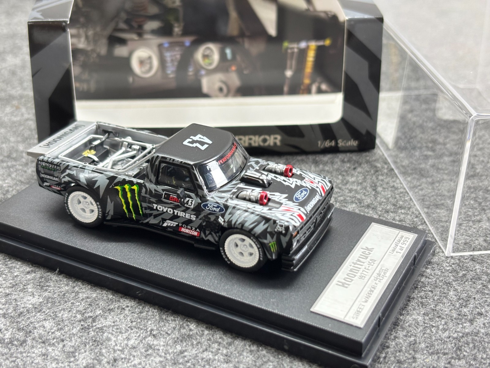 SW 1/64 Mustang Hoonicorn F-150 Pickup Truck Sports Model Diecast Metal Car
