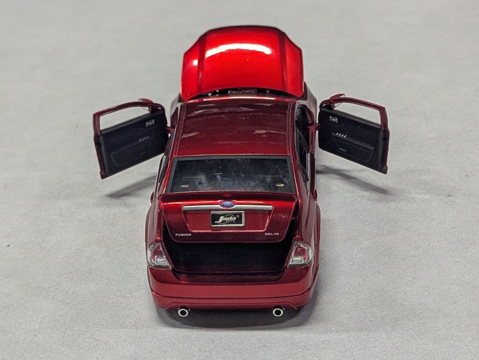 JADA DUB CITY 2006 FORD FUSION BLUE & RED 1:24 DIECAST MODEL USED Scuffs NO BOX