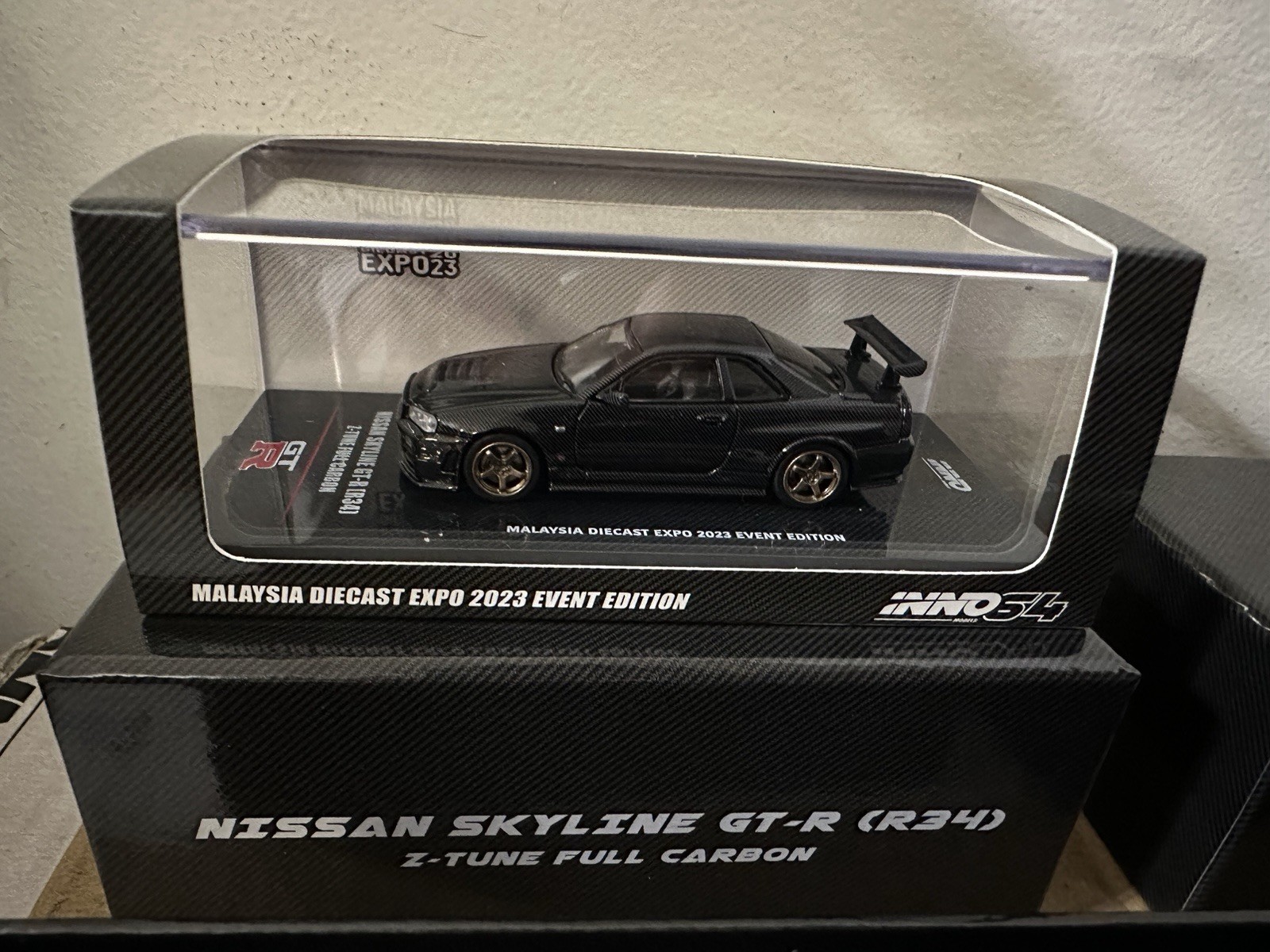 INNO64 1/64 Nissan Skyline GT-R R34 Z-TUNE Full Carbon Malaysia EXPO 2023 INNO