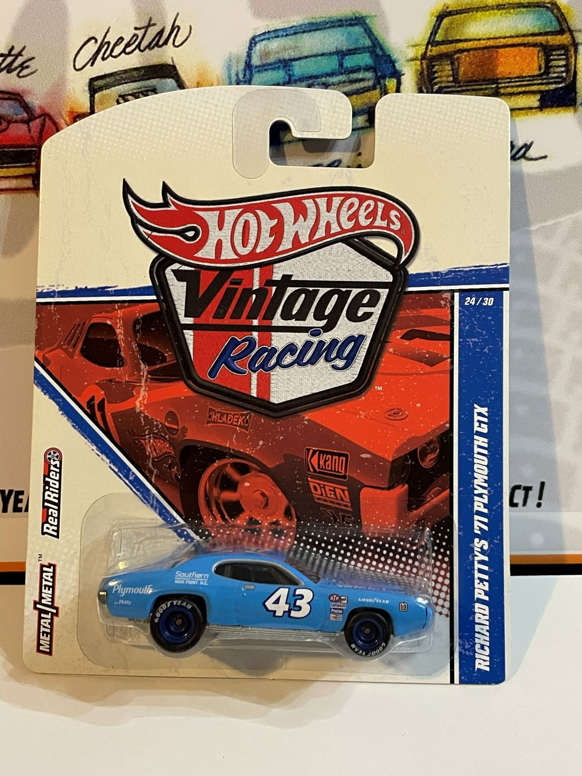 Hot Wheels Vintage Racing Richard Petty’s ’71 Plymouth GTX 24/30