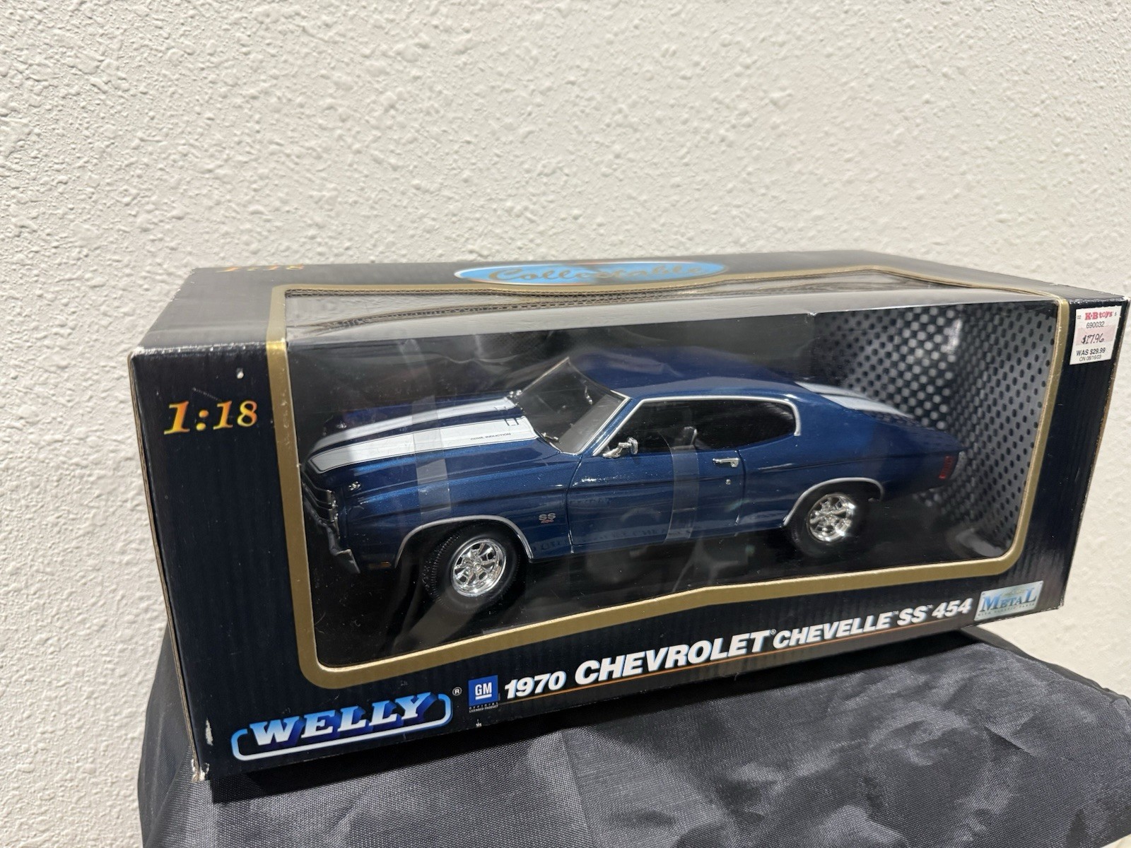 Welly 1970 Chevrolet Chevelle SS 454 Metal Diecast 1:18 NEW