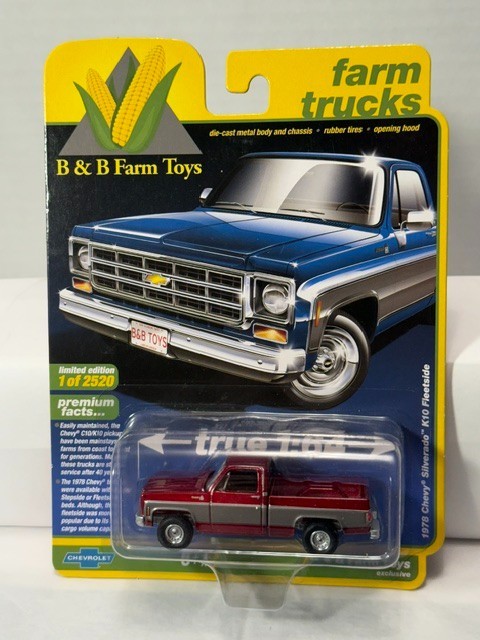 AUTO WORLD – ULTRA RED CHASE – 1983 CHEVY SILVERADO K10 FLEETSIDE – FARM TRUCKS