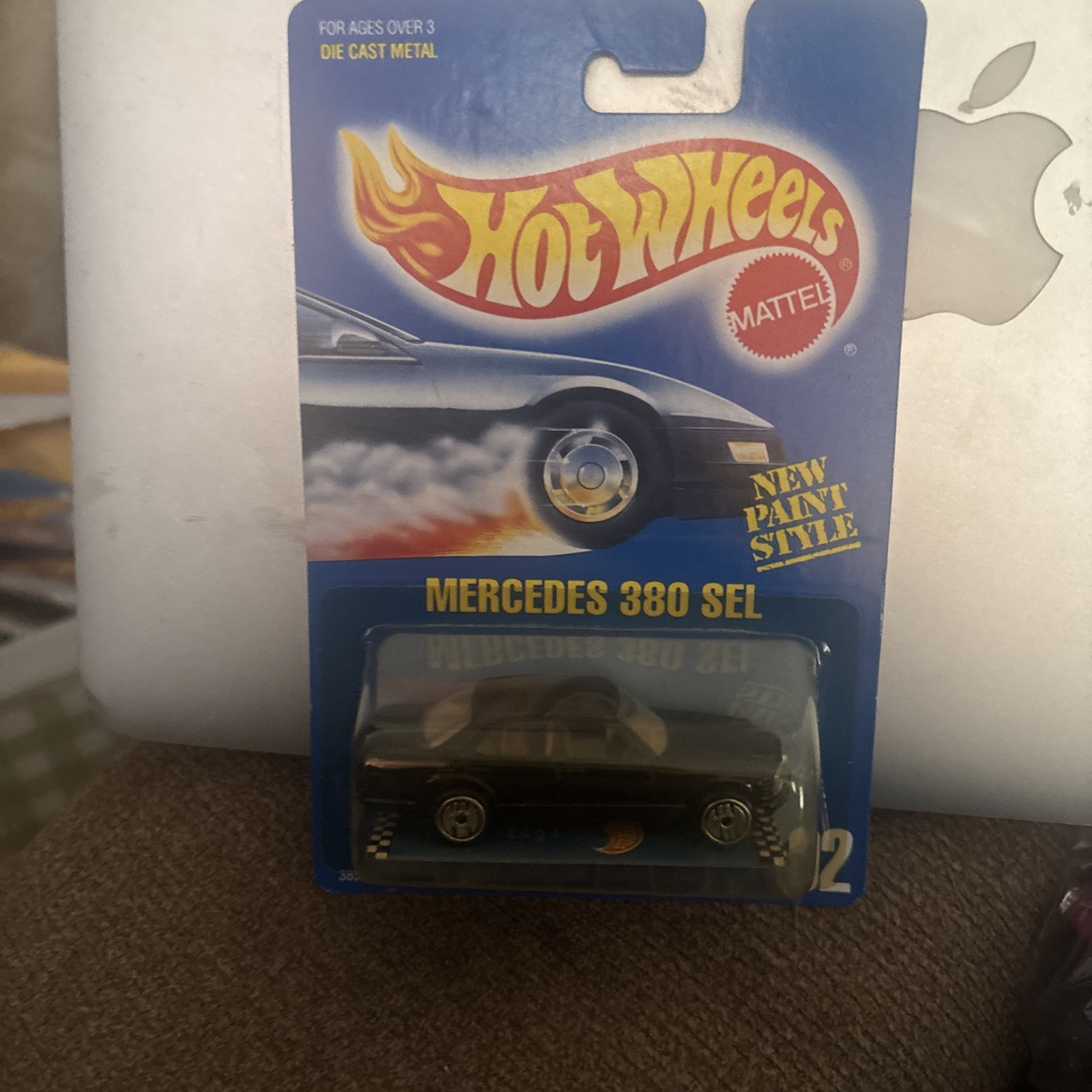 Hot Wheels Speed Points Blue Card #92 Mercedes 380 SEL Black 3856