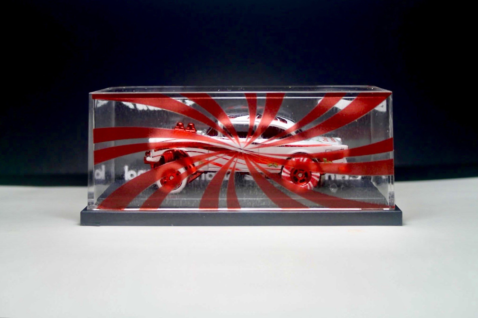 Hot Wheels 55 Chevy Bel Air Gasser White With Red Chrome Details CUSTOM Replica