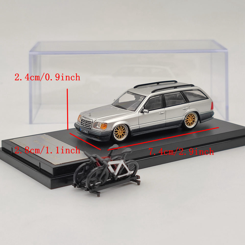 1/64 Mortal Mercedes-Benz S124 Travel Edition Diecast Toy Models Collection Gift