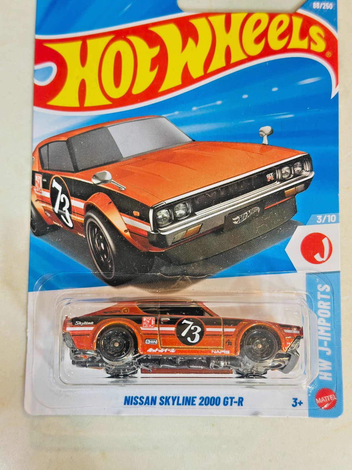 Hot Wheels Nissan Skyline 2000GT-R New, red, HW J-Imports
