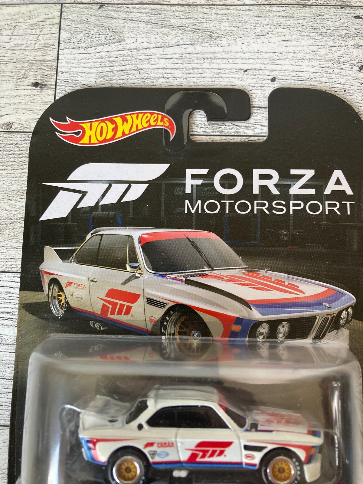 Hot Wheels Forza Motorsport – ’73 BMW 3.0 CSL Race Car – Real Riders – New