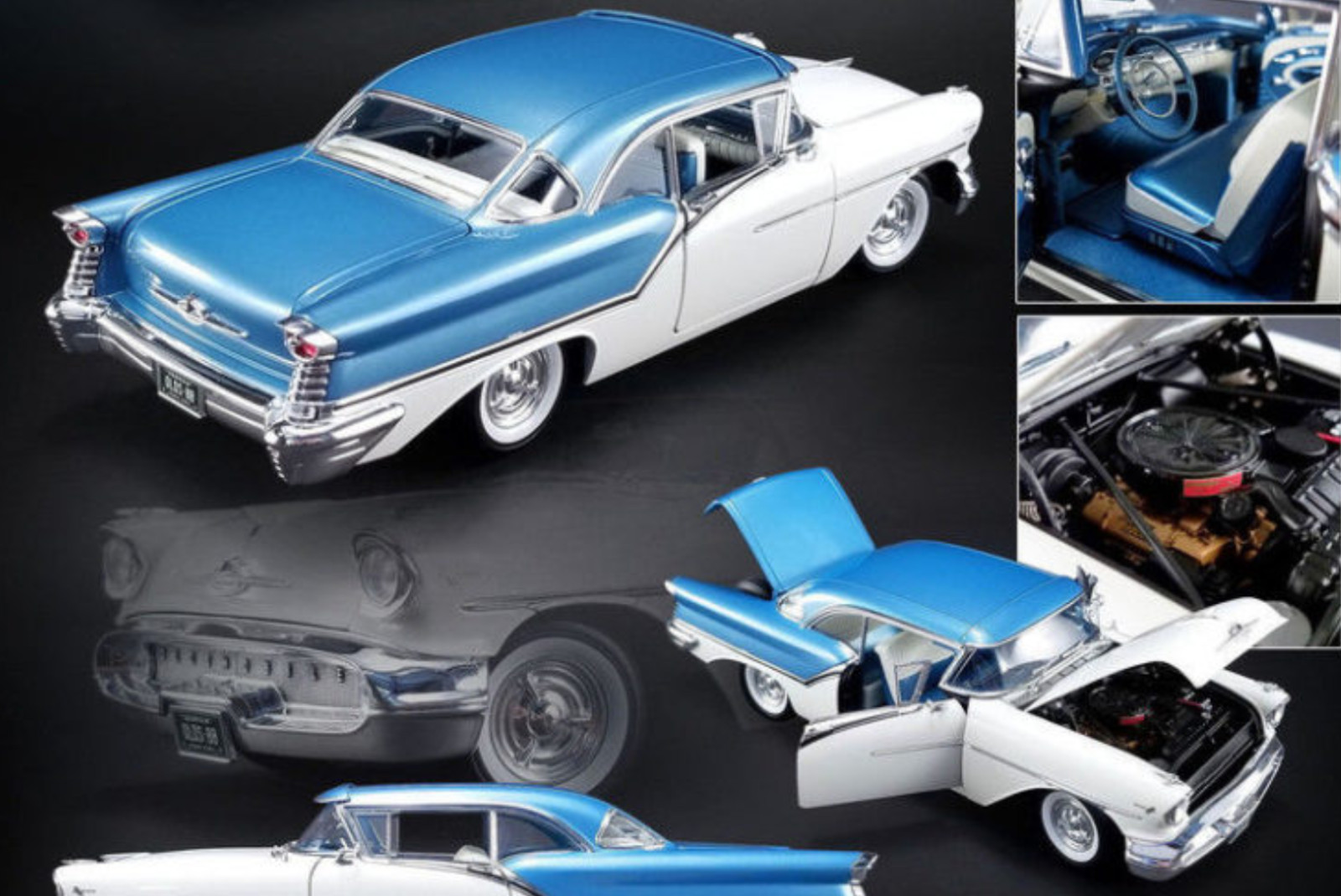 OLDS Oldsmobile Toronado 1Built Model Promo Classic Car Race Carousel BLU 442 12