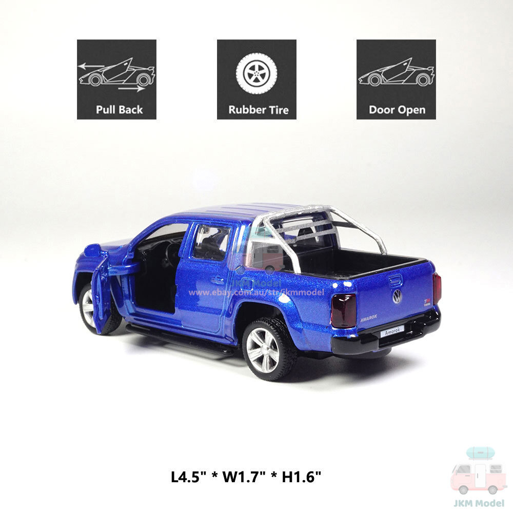 1:46 VW Amarok Pickup Model Car Diecast Toy Vehicle Kids Gift Collection Blue