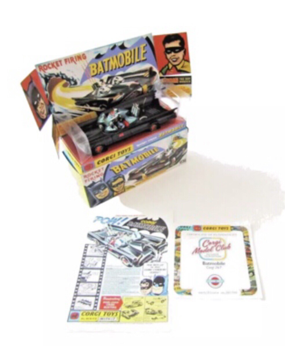Corgi Model Club Batmobile 2024 Reissue No 267 Matt Black Exclusive Edition