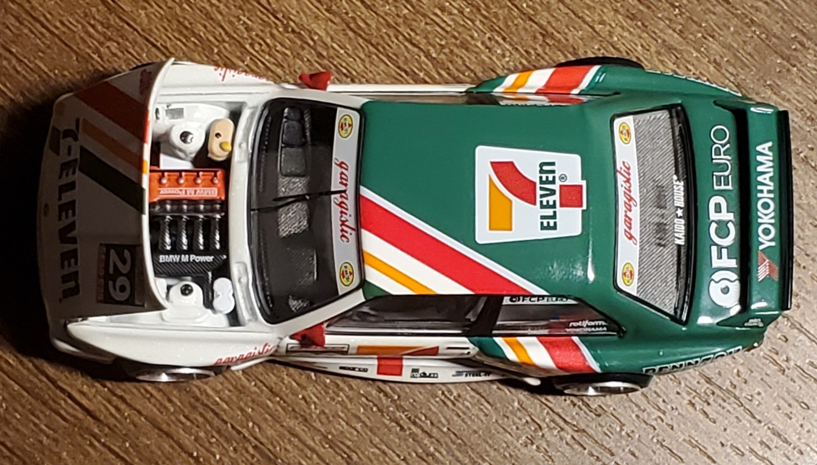 Kaido House x Mini GT BMW M3 Larry Chen 7-Eleven 1/64 KHMG217