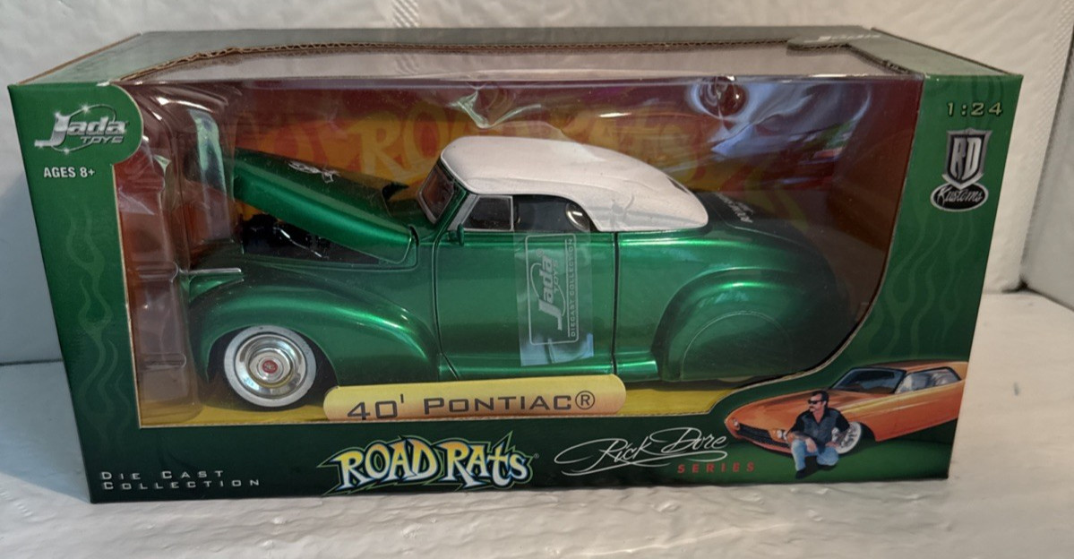 JADA Road Rats 40’PONTIAC 1:24 Metallic Green Rick Dore Series 1940 boumi shrine