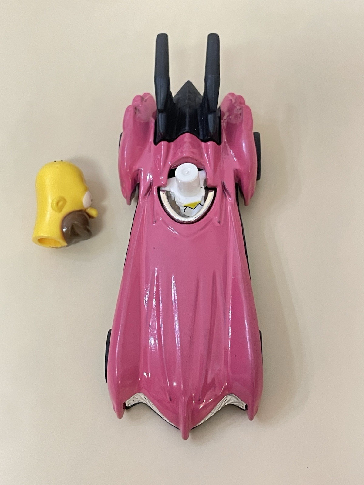 Hot Wheels The Simpsons Family Batmobile CUSTOM + CUSTOM Bartmobile