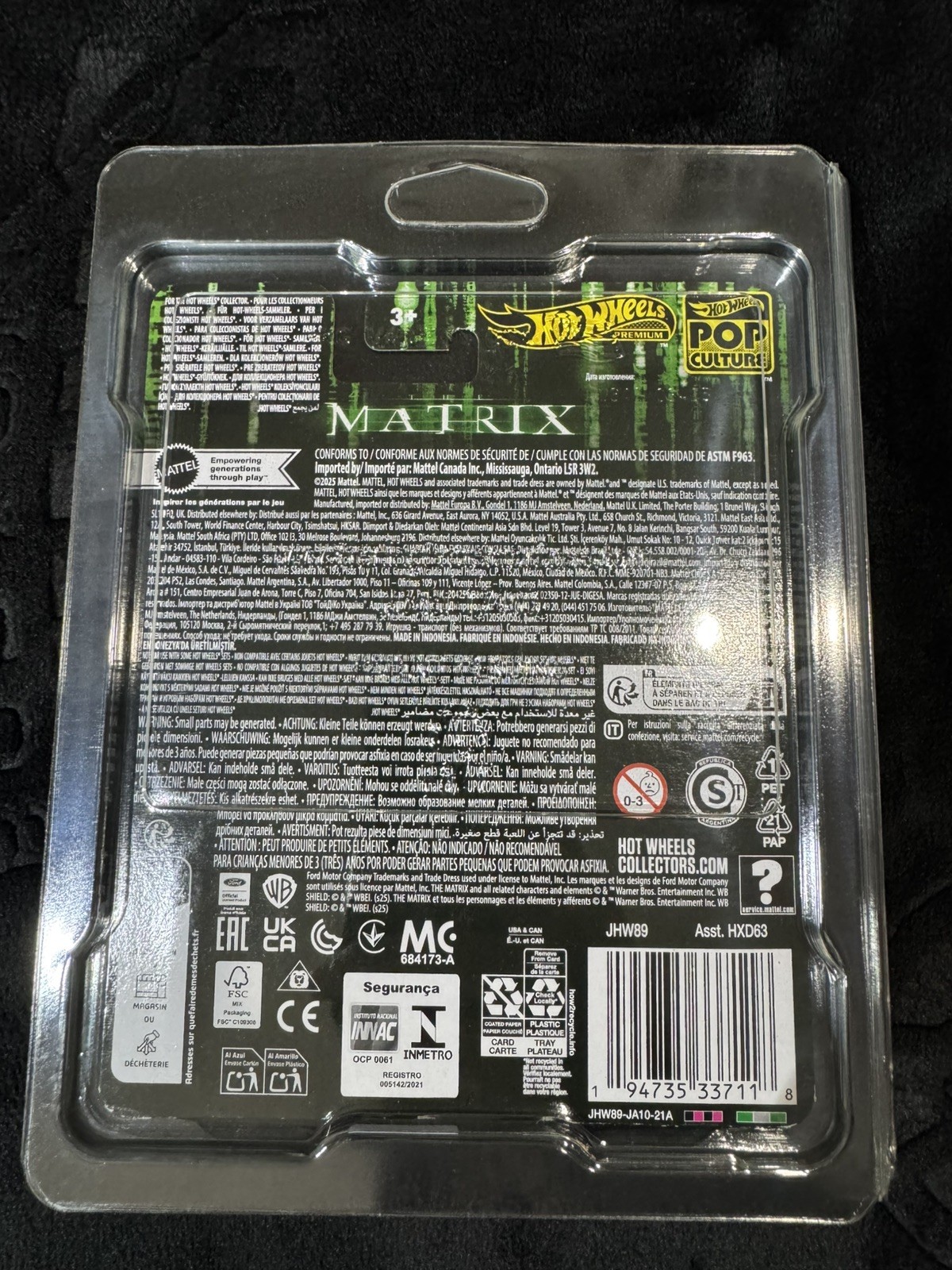 Hot Wheels Premium “The Matrix” ’64 Lincoln Continental *IN PROTECTOR*