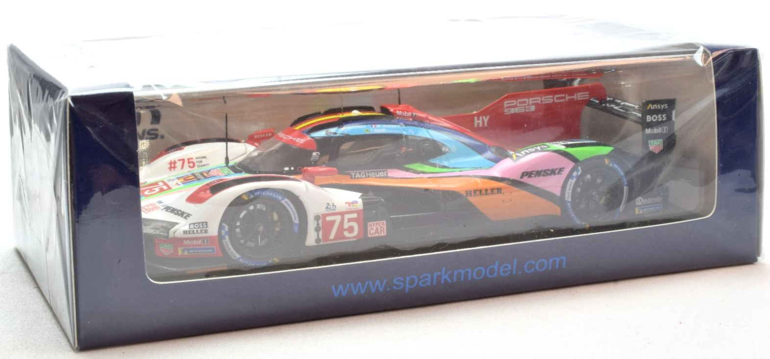 Spark Porsche 963 #75 – Penske Motorsport – 2023 24hr Le Mans 1:43 Car S8728