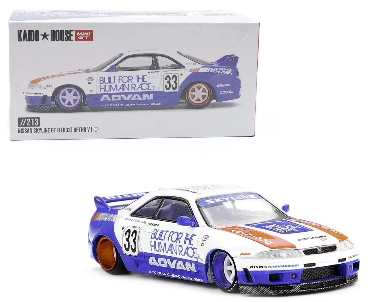 3 Pc Kadio House x Mini GT 1:64 Nissan Silvia S13 Skyline GT-R (R33) Datsun 510