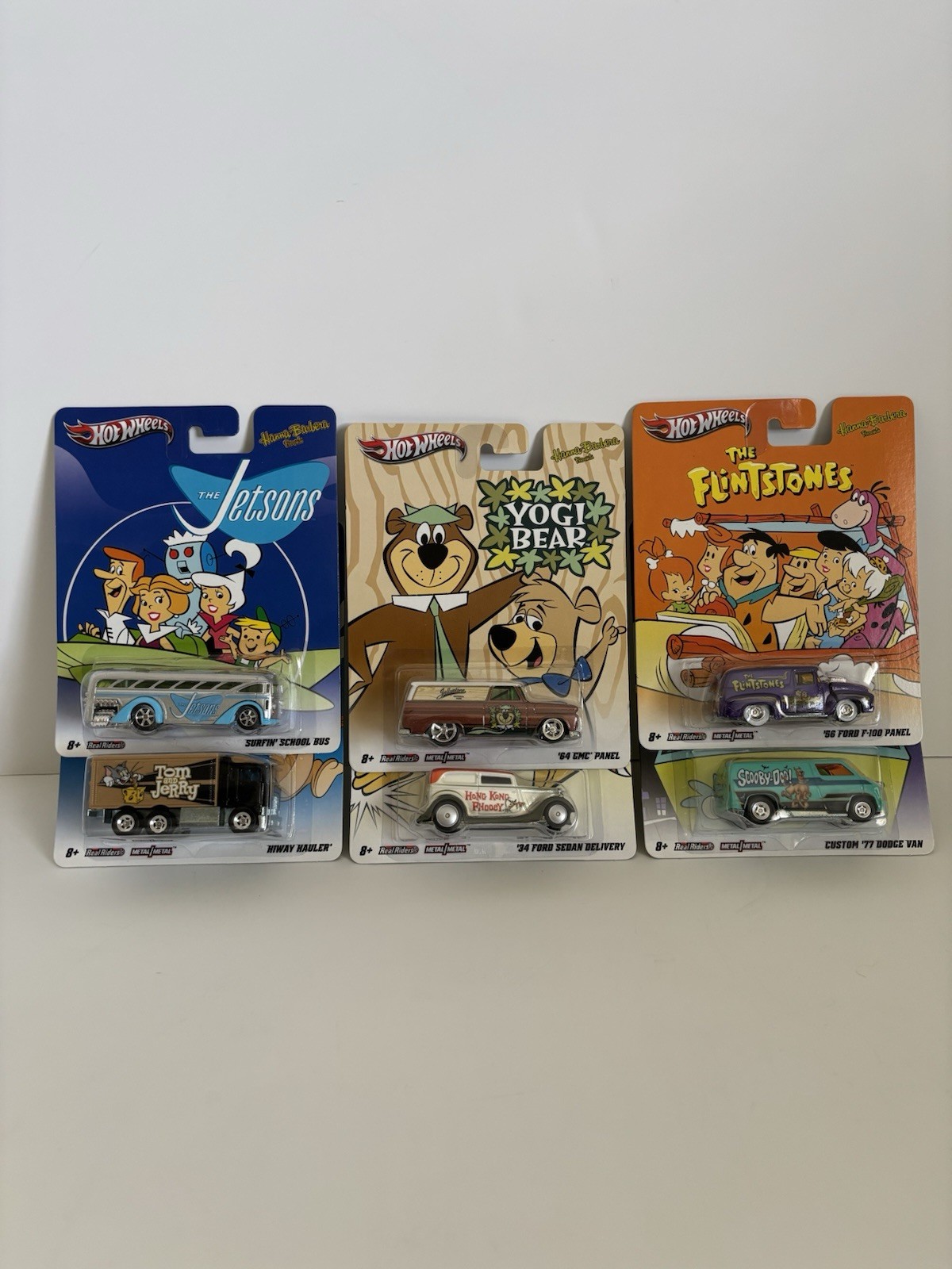 Hot Wheels Pop Culture Hanna-Barbera Complete Set Of 6 Real Riders 2011