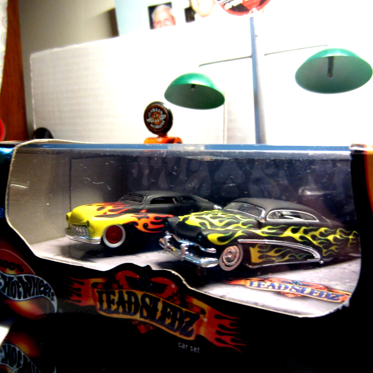HOTWHEELS..2000..HOT ROD SERIES “2” CAR “MERC” SET..LEAD SLEDZ