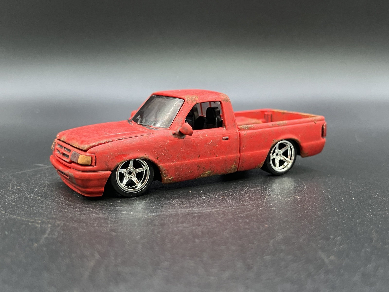 1995 Ford Ranger Pickup Truck Weathered Rusty Barn Find 1/64 Diecast Custom M2