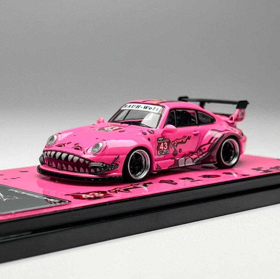 Flame 1:64 Scale Porsche RWB Modification 993 964 Alloy Diecast Model Car Gifts