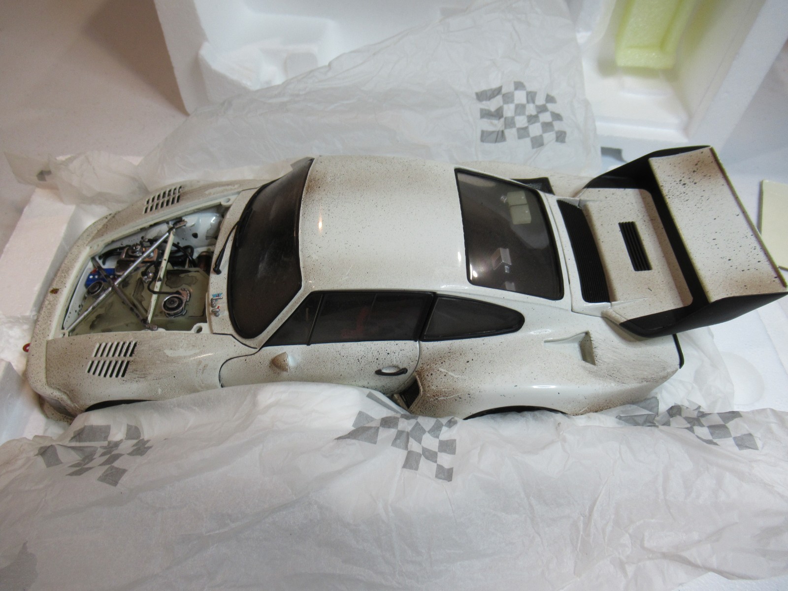 1976 Porsche 935 White Works Prototype Ultra Rare Finish Line Plus FLP Exoto