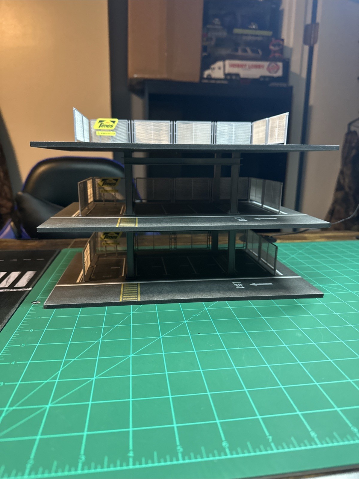 1/64 Diorama Garage Parking Lot Diecast Model Car Display 3 Stories